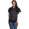 Martha Stewart Womens Puffy Down Vest, Lightweight Casual Short Sleeve Vest Jacket, Quilted Outerwear with Pockets(Black)