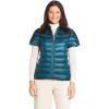 Martha Stewart Womens Puffy Down Vest, Lightweight Casual Short Sleeve Vest Jacket, Quilted Outerwear with Pockets(Sea Green)