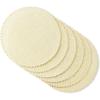 Martha Stewart Woven Water Resistant Lindos Placemat Set 6-Pack, 15″ Round, Beige(Beige)