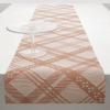 Martha by Martha Stewart | Chilewich Ribbons Table Runner in Wheat – Easy Care Woven Textile – Indoor/Outdoor – Stain/Fade Resistant – 14″ x 72″(Burnt Coral)