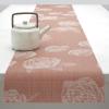 Martha by Martha Stewart | Chilewich Rosette 14”x72” Table Runner in Burnt Coral(Burnt Coral)