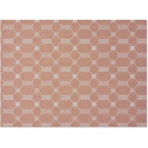 Chilewich Martha by Martha Stewart Coverlet Rug in Abalone -23″x36″ – Easy Care – Premium Indoor/Outdoor Floor Mat for Entry, Kitchen, Bath, Pool with Non-Slip Backing(Burnt Coral)