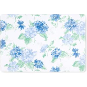 Martha Stewart Amber Floral Daisy Stripe Reverisble Water Resistant Kitchen Mat, Blue/Purple, 20″x30″(Blue/Purple/Green)