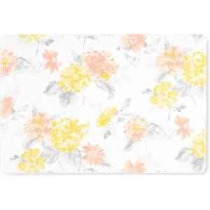 Martha Stewart Amber Floral Daisy Stripe Reverisble Water Resistant Kitchen Mat, Blue/Purple, 20″x30″(Yellow/Coral/Grey)