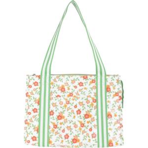 Martha Stewart Large Lunch Bag, Insulated Lunch Box for Women, Small, Water-Resistant with Comfortable Carry Straps, Small Cooler Measures 14″ x 8″ x 10″, Floral Cloud Dancer