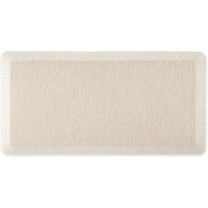 Martha Stewart Mira Modern Heathered Anti-Fatigue Air-Infused Kitchen Mat, Beige, 19.6″x39″
