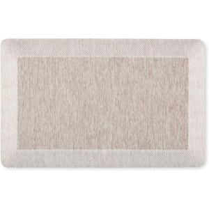 Martha Stewart Mira Modern Heathered Anti-Fatigue Air-Infused Kitchen Mat, Coffee Brown, 19.6″x32″(Coffee Brown)