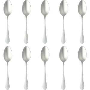 Martha Stewart Watercliffe 16 pc Flatware Silverware Set – Stainless Steel Utensils – Forks, Spoons, Knives – Service for 4 – Linen(Alness (Mirror Polish))
