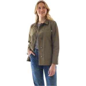 Martha Stewart Women’s Garden Chore Jacket, Lightweight Utility Coat, Casual Outerwear, Long Sleeve(Kalamata)
