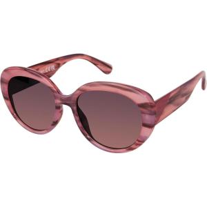 Martha Stewart Women’s Ms193 Retro Modern Uv400 Protective Oval Sunglasses-Timeless Gifts for Her, 53.7mm(Rose Wood)