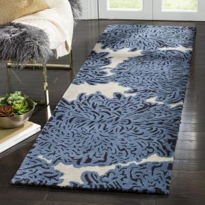 Martha Stewart x SAFAVIEH Area Rug Collection – 2’3″ x 8′ Runner, Malted, Handmade Wool, Ideal for Living Room, Bedroom, Foyer, Hallway (MSR4542A)(Wrought Iron)