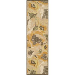 Martha Stewart x SAFAVIEH Area Rug Collection – 3′ x 5′, Red, Handmade Wool, Ideal for Living Room, Bedroom, Foyer, Accent Space (MSR4872A)(Gold)