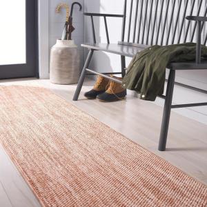 Martha Stewart x SAFAVIEH Area Rug Collection – 5′ x 8′, Green, Non-Shedding & Easy Cleaning, Ideal for Living Room, Bedroom, Office, Dining Space (MSR920Y)(Rust)