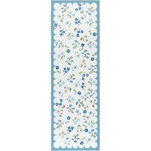 Martha Stewart x SAFAVIEH Machine Washable Area Rug Collection – 5′ x 8′, Ivory & Light Blue, Slip Resistant & Easy Cleaning, Ideal for Ideal for Living Room, Bedroom, Dining Space (MSRW198A)(Ivory/Light Blue)