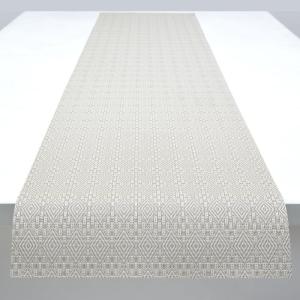 Martha by Martha Stewart | Chilewich Boxwood Table Runner in Burnt Coral – Easy Care Woven Textile – Indoor/Outdoor – Stain/Fade Resistant – 14″ x 72″(Flax)