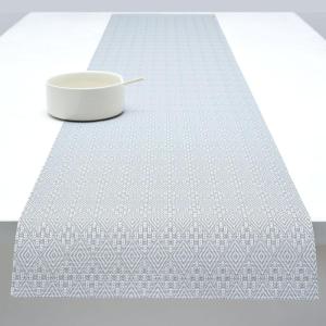 Martha by Martha Stewart | Chilewich Boxwood Table Runner in Burnt Coral – Easy Care Woven Textile – Indoor/Outdoor – Stain/Fade Resistant – 14″ x 72″(Sea)