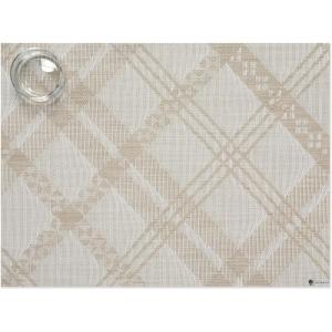 Martha by Martha Stewart | Chilewich Ribbons Placemats in Burnt Coral – Set of 4 – Easy Care Woven Tabletop Textiles – Indoor/Outdoor – 18.5″ x 13.5″ Rectangle(Flax)