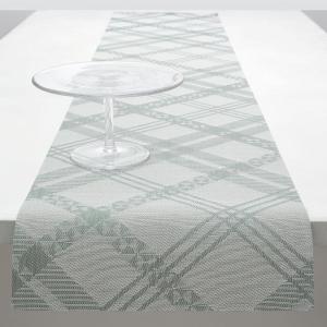Martha by Martha Stewart | Chilewich Ribbons Table Runner in Wheat – Easy Care Woven Textile – Indoor/Outdoor – Stain/Fade Resistant – 14″ x 72″(Abalone)