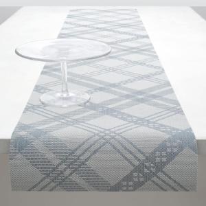 Martha by Martha Stewart | Chilewich Ribbons Table Runner in Wheat – Easy Care Woven Textile – Indoor/Outdoor – Stain/Fade Resistant – 14″ x 72″(Sea)