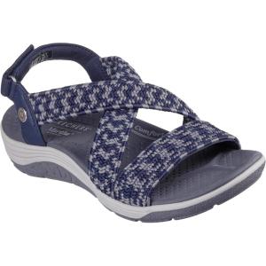Skechers womens Martha Stewart Reggae Cup – Coastal Trail(Navy Grey)