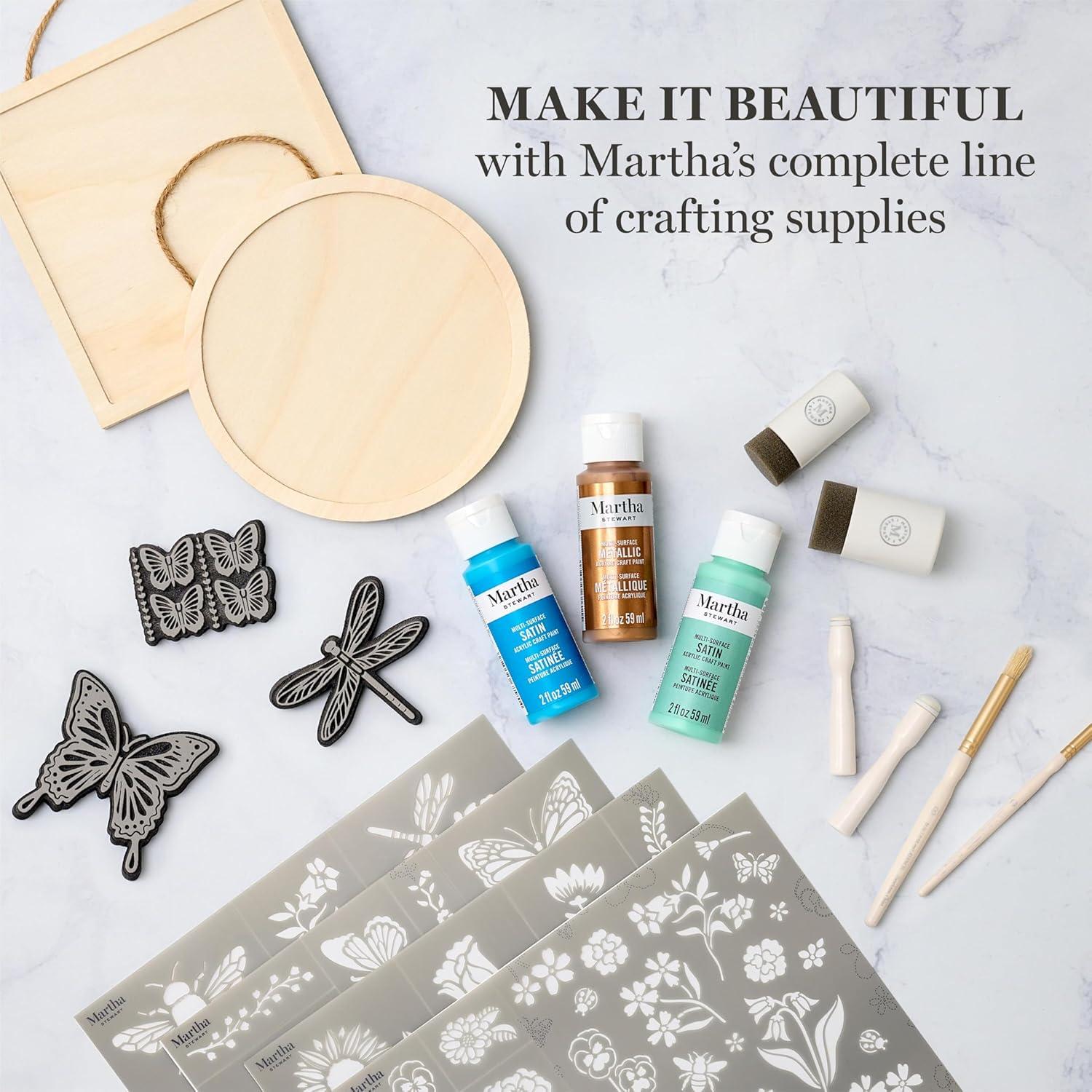 imageMartha Stewart MultiSurface Specialty 10 pc Paint Set Mixed MetalsRainbow Sparkles