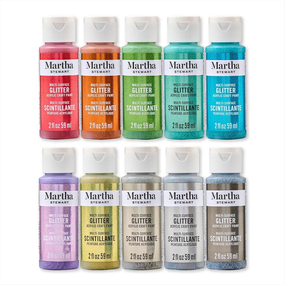 imageMartha Stewart MultiSurface Specialty 10 pc Paint Set Mixed MetalsStudio Lights