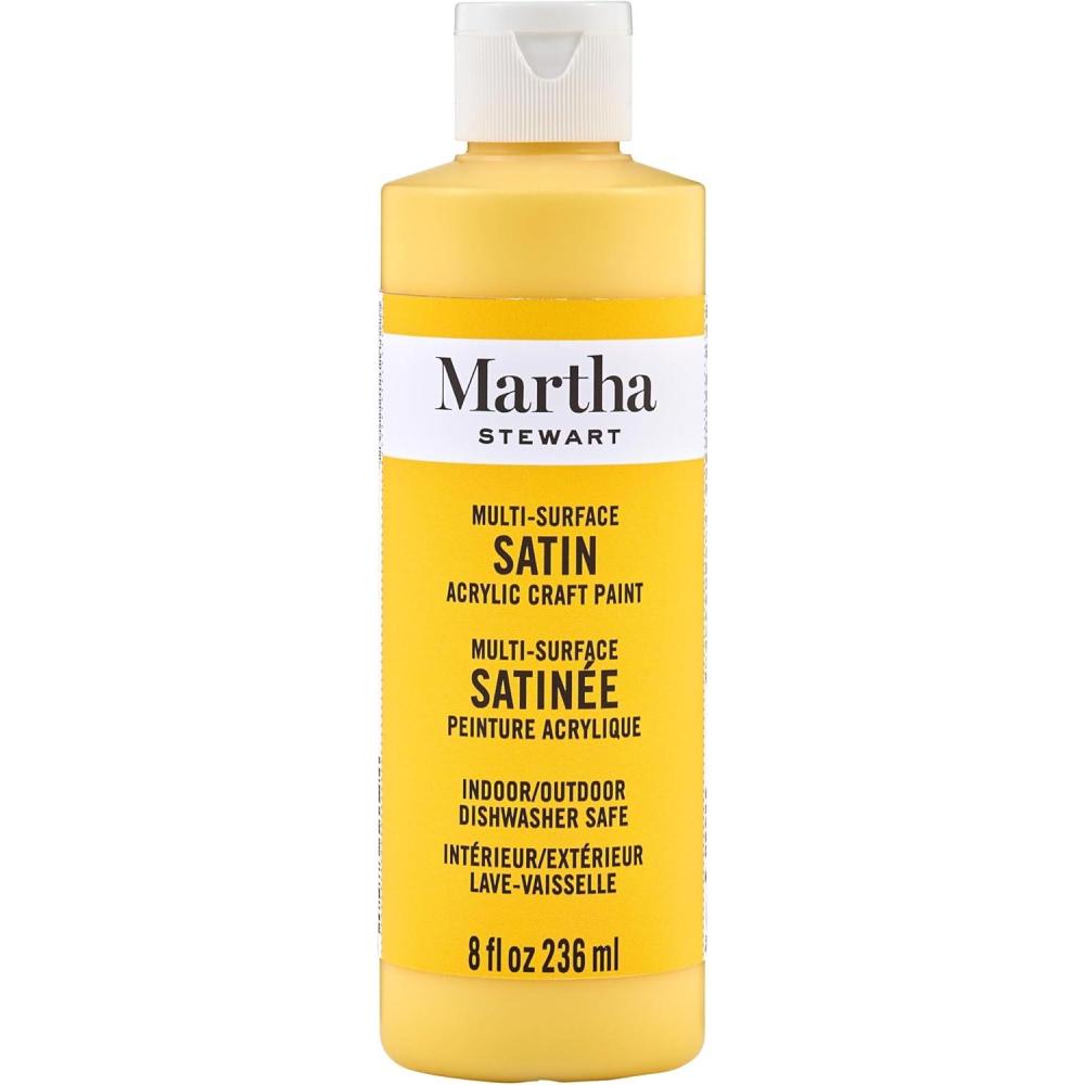 imageMartha Stewart Satin Acrylic Craft Paint Scallion 8 ozYellow Jacket