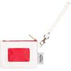 Martha Stewart ID Zipper Wallet with Wristlet for Women, Cute Holiday Badge Holder for Teacher/Nurse (Holiday Bow)