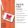 Martha Stewart ID Zipper Wallet with Wristlet for Women, Cute Holiday Badge Holder for Teacher/Nurse (Holiday Bow)