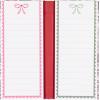 Martha Stewart List Pad Folio, Holiday Hardcover Notepad with Elastic Closure, 2 Lined List Pads with 52 Perforated Sheets Each, Portable Organizer for Gift & Shopping Lists (Stamps)