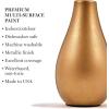 Martha Stewart Satin Acrylic Craft Paint, Scallion, 8 oz(Brushed Bronze)