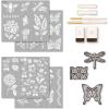 Martha Stewart, Classic Alphabet Paper Lettering Stencil and Tool Kit, 150 pc(Flora & Fauna)