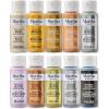 Martha Stewart, Multi-Surface Specialty 10 pc Paint Set, Mixed Metals(Rare Metals)