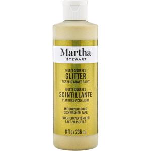 Martha Stewart Satin Acrylic Craft Paint, Scallion, 8 oz(Florentine Gold)
