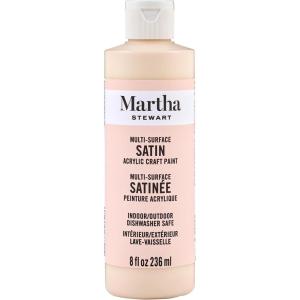 Martha Stewart Satin Acrylic Craft Paint, Scallion, 8 oz(Porcelain Doll)