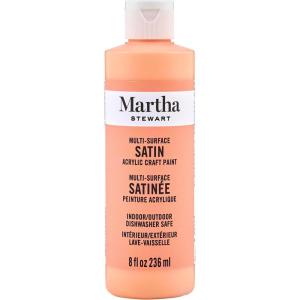 Martha Stewart Satin Acrylic Craft Paint, Scallion, 8 oz(Wild Salmon)