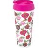 Martha Stewart Acrylic Thermal Mug, 16 oz Insulated Holiday Mug with Festive Design, Durable, Lightweight Travel Coffee Cup for Hot Drinks, Cocoa, Tea (Ornaments)