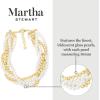 Martha Stewart Five Strand Pearl and Gold Ball Twisted Necklace In Gold For Women