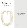 Martha Stewart Five Twisted Strand Pearl and Chain Necklace In Gold For Women