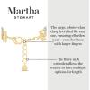 Martha Stewart Four Strand Pearl and Chain Necklace In Gold, Long, For Women