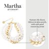 Martha Stewart Four Strand Pearl and Gold Ball Bracelet, 7 Inches For Women