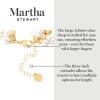 Martha Stewart Four Strand Pearl and Gold Ball Bracelet, 7 Inches For Women