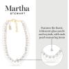 Martha Stewart Pearl and Crystal Necklace In Gold, 18 Inches For Women