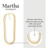 Martha Stewart Pearl and Curb Chain Necklace In Gold, 24 Inches For Women