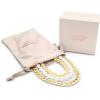 Martha Stewart Three Strand Pearl, Gold Ball and Chain Necklace In Gold, 18 Inches For Women
