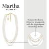 Martha Stewart Traditional Three Strand Pearl Necklace In Gold For Women