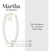 Martha Stewart Traditional Three Strand Pearl Necklace In Gold For Women
