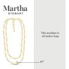 Martha Stewart Two Strand Pearl and Gold Ball Necklace, 20 Inches For Women