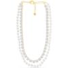 Martha Stewart Pearl and Crystal Necklace In Gold, 24 Inches For Women
