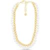 Martha Stewart Pearl and Gold Ball Necklace In Gold For Women
